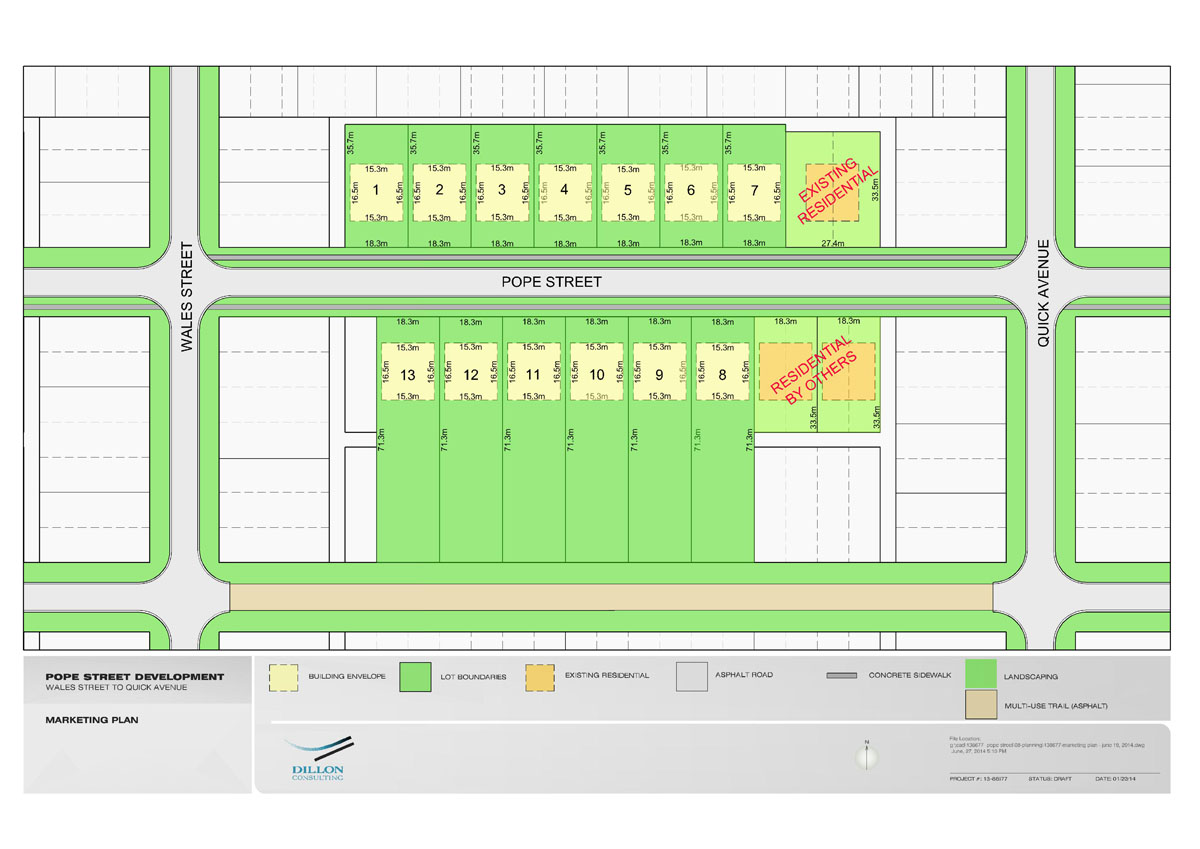 Pope St. LaSalle Street Plans