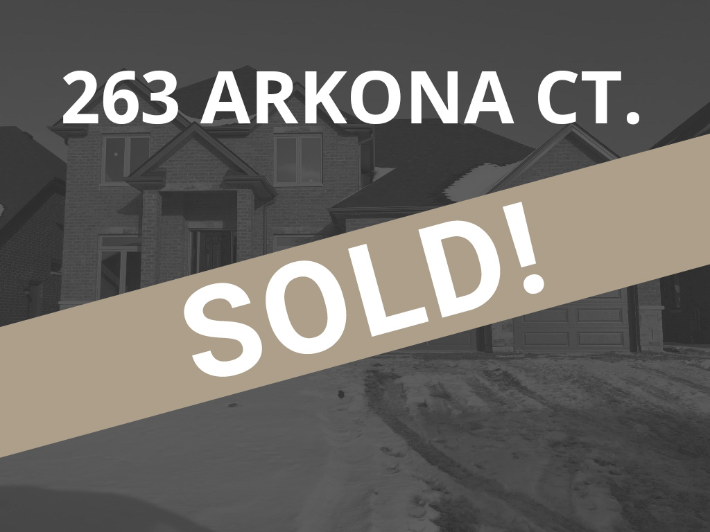 263 Arkona Ct. in Lakeshore is Now Sold!